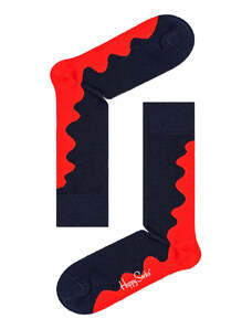 HAPPY SOCKS Wave Sock Black/Red