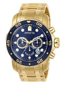 Часовник Invicta Watch Pro Diver IN0073 Gold/Navy
