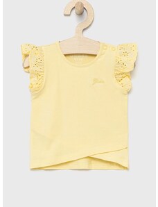 Детска тениска Guess в жълто
