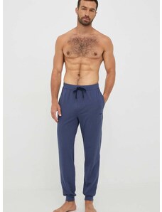 Домашен панталон BOSS в лилаво с изчистен дизайн