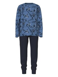 NAME IT Комплект пижама 'Snowboard' морскосиньо / нощно синьо / светлосиньо
