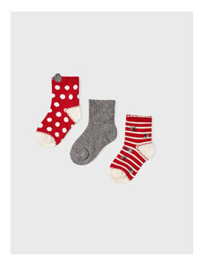 Комплект 3 чифта дълги чорапи детски Mayoral 10271 Rojo 25