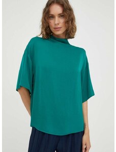 Блуза Lovechild в зелено с изчистен дизайн