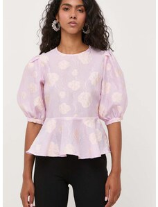 Блуза Custommade Sheena в розово с десен
