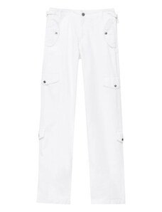 Pull&Bear Карго панталон бяло