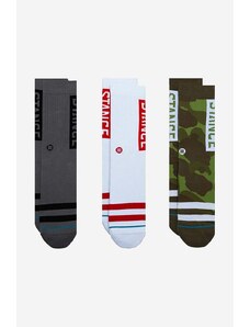 Чорапи Stance The OG (3 чифта) в бяло