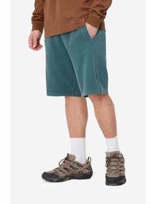 Памучен къс панталон Carhartt WIP Nelson в зелено
