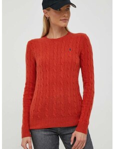 Пуловер с кашмир Polo Ralph Lauren в оранжево от лека материя 211910421