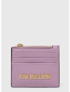 Калъф за карти Love Moschino в лилаво