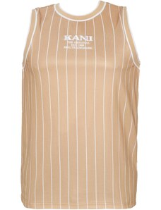 Karl Kani Тениска цвят "пясък" / бяло