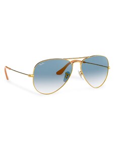 Слънчеви очила Ray-Ban Aviator Large Metal 0RB3025 001/3F Gold/Light Blue Gradient