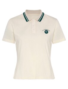 LASCANA ACTIVE Функционална тениска смарагдово зелено / мръсно бяло