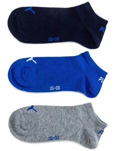 Комплект 3 чифта къси чорапи унисекс Puma 261080001 Blue/Grey Melange 277