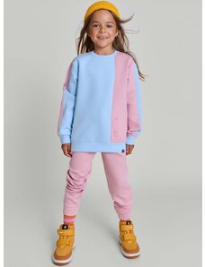 Детски спортен панталон Reima Letkis в розово с изчистен дизайн