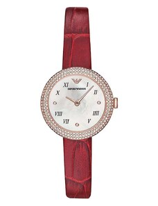 Часовник Emporio Armani дамски в червено