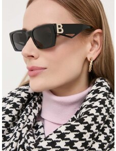 Слънчеви очила Burberry дамски в черно