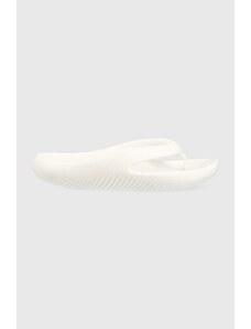 Джапанки Crocs Mellow Flip в бяло с равна подметка 208437