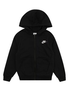 Nike Sportswear Суичъри с качулка черно / бяло