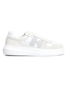 CALVIN KLEIN Sneakers Chunky Cupsole Laceup Mix Lth YW0YW01274 YBR bright white/creamy white/oyst