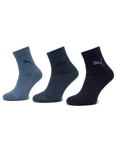 Комплект 3 чифта дълги чорапи детски Puma Junior Crew Sock 3P 907958 Denim Blue 06