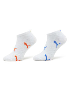 Комплект 2 чифта къси чорапи дамски Puma Women Cat Logo Sneaker 2P 938004 White / Blue / Red 04