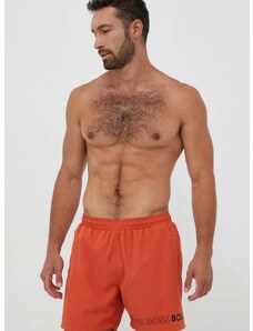 Плувни шорти BOSS в оранжево
