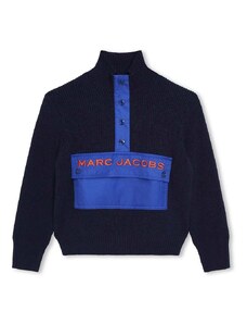 Детски пуловер Marc Jacobs в тъмносиньо