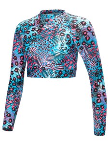 SPEEDO Блуза с UV защита WOMENS PRINTED CROP TOP
