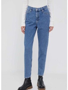 Дънки Calvin Klein Jeans с висока талия J20J221588