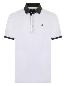 DENIM CULTURE Тениска черно / бяло