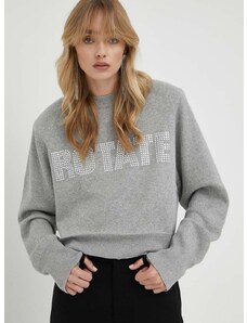 Пуловер с кашмир Rotate в сиво