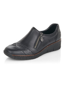 Дамски обувки естествена кожа Rieker ANTISTRESS 53761-00 черни