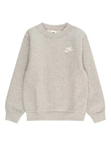 Nike Sportswear Суичър 'Club Fleece' сив меланж / бяло