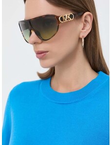 Слънчеви очила Michael Kors EMPIRE SHIELD в кафяво 0MK2194