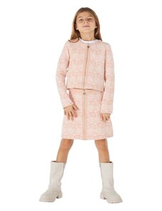 Детска пола Guess в розово къса разкроен модел