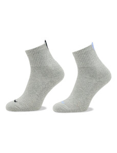 Комплект 2 чифта къси чорапи дамски Puma Women Heart Short Sock 2P 938020 Grey Melange / Purple 03