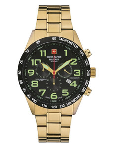 Часовник Swiss Alpine Military 7047.9117 Black/Gold/Gold