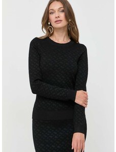 Пуловер BOSS дамски в черно