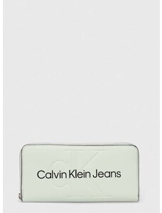 Портмоне Calvin Klein Jeans дамски в зелено K60K607634