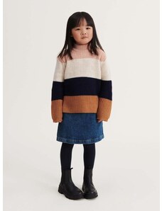 Детски вълнен пуловер Liewood в оранжево