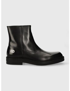 Кожени обувки Karl Lagerfeld KRAFTMAN в черно KL11440