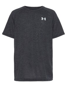 UNDER ARMOUR Функционална тениска черен меланж / бяло