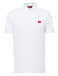 HUGO Тениска 'Dereso232' червено / бяло