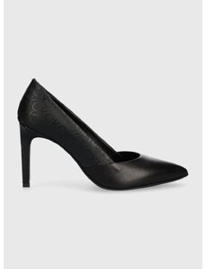 Обувки с висок ток Calvin Klein ESS STILETTO PUMP 90 - EPI MN MX в черно HW0HW01737