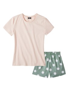 BUFFALO Комплект пижама зелено / пастелно розово / бяло