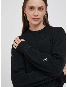 Вълнен пуловер Calvin Klein Jeans дамски в черно