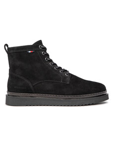 Ботуши Tommy Hilfiger Hilfiger Cleated Suede Boot FM0FM04191 Black BDS