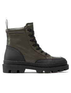 Ботуши Les Deux Tanner Mid-Top Leather Sneaker LDM820022 Olive Night/Black