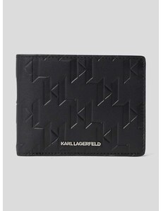 Кожен портфейл Karl Lagerfeld мъжки в черно
