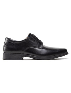 Обувки Clarks Tilden Plain 261103507 Black Leather